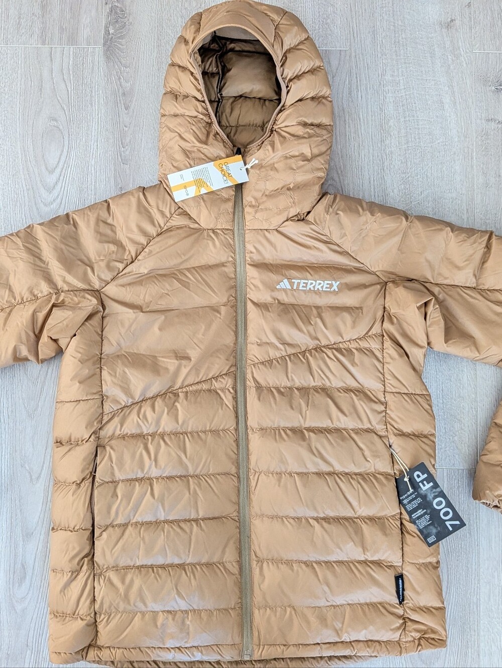 Adidas Terrex Xperior 700 FP Down Puffer hooded Jacket
